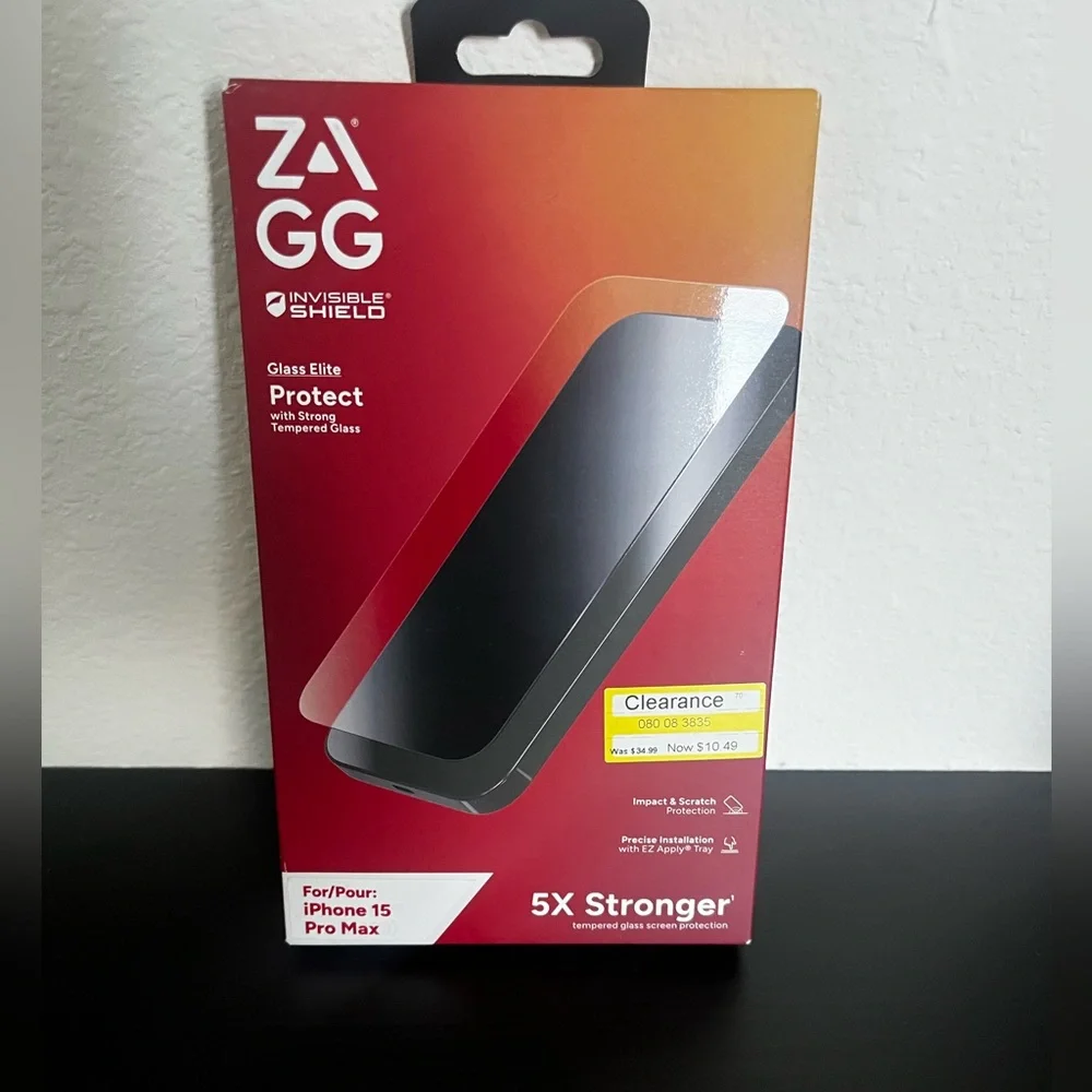 Zagg Glass Elite protect iPhone 15 pro Max